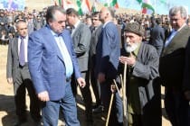 Erection of a garden of the 25th anniversary of Tajikistan’s independence by the Leader of the Nation in Hissar district