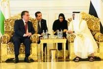 Meeting of the Tajik Leader with Deputy Supreme Commander of the UAE Armed Forces