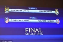 Champions League semi-finals: City-Madrid, Bayern-Atlético