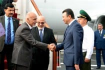 Afghan President Mohammad Ashraf Ghani arrived in Dushanbe
