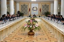 Participation in the meeting of the National Development Council under the President of the Republic of Tajikistan