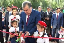 President Emomali Rahmon attended and inaugurated a modern secondary educational institution in Shughnon district