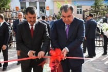 President Emomali Rahmon attended and inaugurated an administrative building of the local executive body of state authority of Ishkoshim district