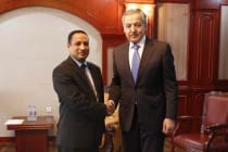 Saudi Diplomat Visited the Foreign Ministry in connection with Completion of his Diplomatic Mission in Tajikistan