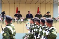 Leader of the Nation opened Tajikistan MoD special-purpose military unit in Vahday city