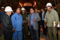 Leader of the Nation continues his working visit to Roghun hydropower plant