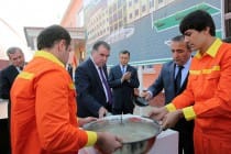 President Emomali Rahmon lays cornerstone for construction of a new school building in Yovon district