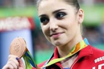 Russian gymnast Aliya Mustafina won Olympic bronze in individual all-around