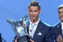 Cristiano Ronaldo wins the UEFA men’s best player for 2015/16