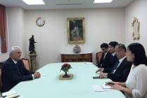 Ambassador of Tajikistan meets Vice-President of Soka Gakkai International