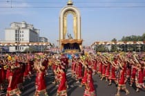 Festive procession on the occasion of Independence Day of the Republic of Tajikistan