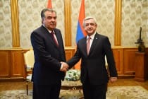President Emomali Rahmon meets with President of Armenia Serzh Sargsyan
