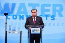 President of Tajikistan: “Tajikistan actively promotes water issues in the global agenda during the last two decades”
