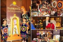 Folk art of Tajikistan represented at the Cairo charity bazaar of Asia