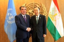 UN Secretary-General Ban Ki-moon congratulated President of Tajikistan Emomali Rahmon