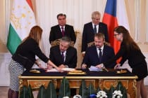 Ceremony of signing new cooperation documents between Tajikistan and Czech Republic