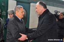 Rustam Azimov arrives on a working visit to Dushanbe