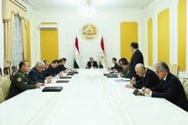 President Emomali Rahmon held a working meeting