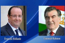 Congratulatory message of the President of the French Republic Francois Hollande to the President of the Republic of Tajikistan Emomali Rahmon