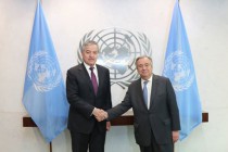 Foreign minister Aslov invites United Nations Secretary-General Guterres to visit Tajikistan