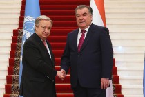 President Emomali Rahmon Receives UN Secretary General Antonio Guterres