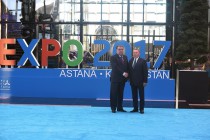 President Emomali Rahmon visited Astana Expo — 2017