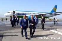 Uzbekistan’s Deputy PM Ulugbek Rozuqulov arrives in Dushanbe