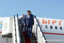 Kyrgyz PM Sooronbay Jeenbekov arrives in Dushanbe to attend CASA-1000 Project Summit