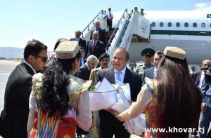 Prime Minister of Pakistan Muhammad Nawaz Sharif arrived in Tajikistan on official visit1