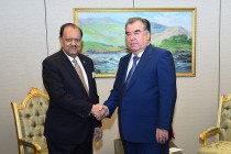 Meeting of President of Tajikistan Emomali Rahmon with the President of the Islamic Republic of Pakistan Mamnoon Hussain