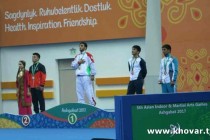 Tajik athletes won 3 gold medals at the 2017 Ashgabat Asian Indoor and Martial Arts Games