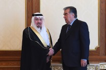 President Emomali Rahmon received the Minister of State for Foreign Affairs of the Kingdom of Saudi Arabia Dr. Nizar Bin Obaid Madani