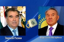 Emomali Rahmon had a telephone conversation with Nursultan Nazarbayev
