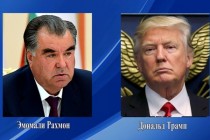 President of Tajikistan Emomali Rahmon sent a message of condolences to US President Donald Trump