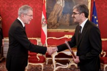 Ambassador of Tajikistan presented his Credentials to Dr. Alexander Van der Bellen, the Federal President of the Republic of Austria