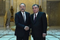 President of Tajikistan Emomali Rahmon receives Uzbek Prime Minister Abdulla Aripov