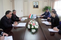 Rajabboy Ahmadzoda and the head of the EBRD Office in Tajikistan discussed the issues to implement joint project