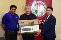 FLT handed over computers and printers to the clubs of the higher league and regional federations