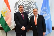 President of Tajikistan Emomali Rahmon met with the United Nations Secretary-General Antonio Guterres