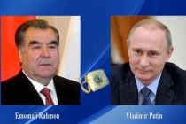 President Emomali Rahmon Holds a Telephone Conversation with Russian President Vladimir Putin