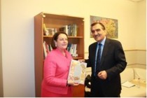 Permanent Representative of Tajikistan met with the Chair of the Special Committee on Terrorism of the European Parliament Nathalie Griesbeck