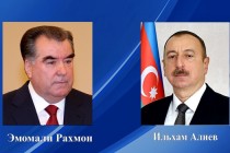President Emomali Rahmon Holds Phone Talk with President of Azerbaijan Ilham Aliyev