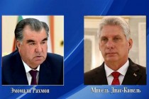 President Emomali Rahmon sent a message of condolences to President of the Council of State and Council of Ministers of the Republic of Cuba Miguel Diaz-Canel Bermudez