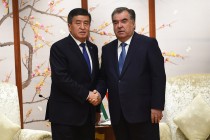Leader of the Nation Emomali Rahmon had a meeting with the President of Kyrgyzstan Sooronbay Jeenbekov