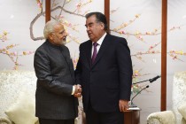Head of State Emomali Rahmon met with the Prime Minister of the Republic of India Shri Narendra Modi