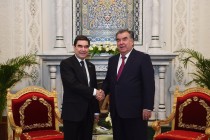 President Emomali Rahmon held talks with the President of Turkmenistan Gurbanguly Berdimuhamedow.