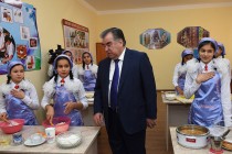 Opening of Secondary Educational Institution No.55 in Shohmansur district of Dushanbe