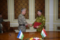 Commanders of Border Troops of Tajikistan and Uzbekistan took part in military exercises