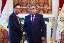 President Emomali Rahmon receives Chairman of the Tajikistan-Japan Parliamentary Friendship Group Keiji Furuya