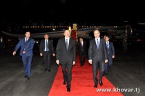 Ilham Aliyev, President of Azerbaijan, arrived in Dushanbe on a working visit